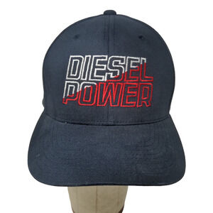Flexfit Men's Fitted Hat Blue Size L/XL Diesel Power Logo Embroidered